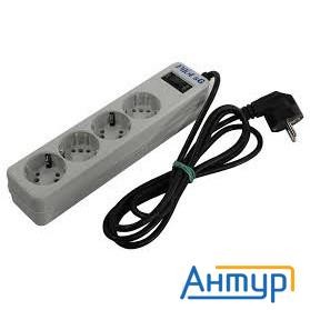 Zis Сетевой фильтр M Max 3m (4 розетки, увеличенная мощность 3300 Вт) 3м