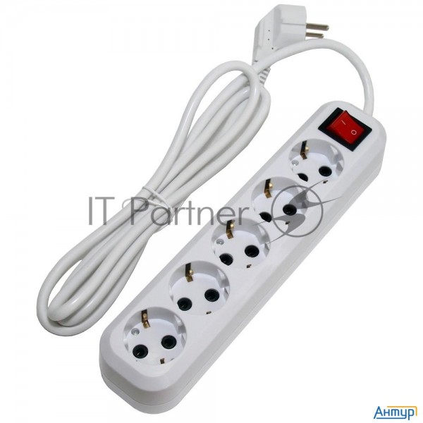 Сетевой фильтр 5bites Sp5w-318 5s / 3*1.5mm2 / 16a / Abs / 1.8m / White