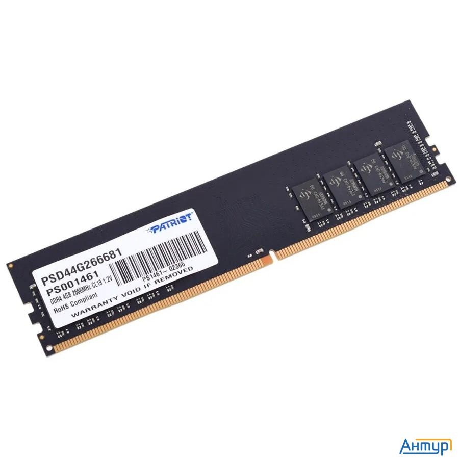 Patriot Ddr4 Dimm 4gb Psd44g266681 Pc4-21300, 2666mhz