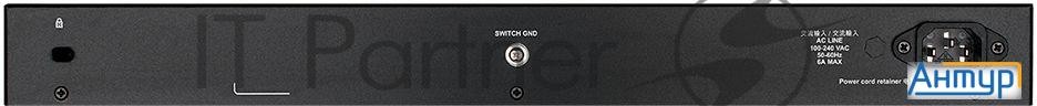Коммутатор D-link Dgs-1250-52xmp/a1a, L2 Smart Switch With 48 10/100/1000base-t Ports And 4 10gbase-