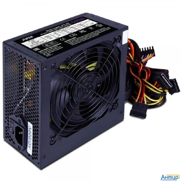 Hiper Блок питания Hpb-600 (atx 2.31, 600w, Active Pfc, 80plus Bronze, 140mm Fan, Black) Box