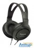 Наушники мониторные Panasonic Rp-ht161e-k 2м черный проводные (оголовье)