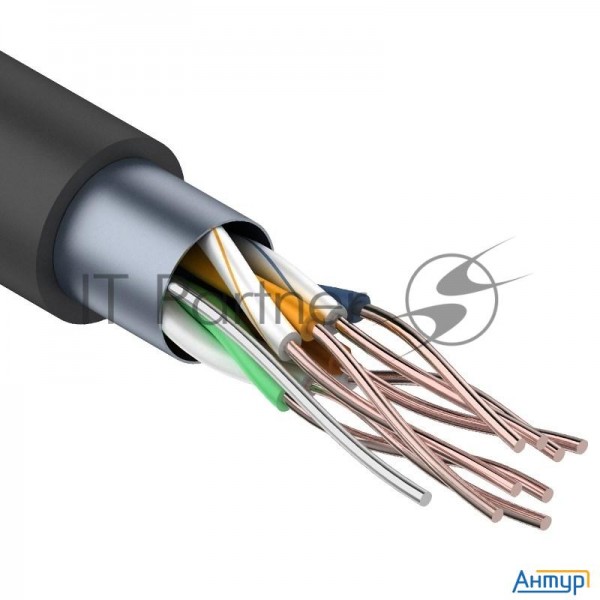 Кабель витая пара Rexant Ftp 4pr 24awg, Cat5e наружный (outdoor) (бухта 305м) (в коробке)