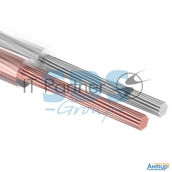 Кабель акустический Rexant 2х1,50 мм?, прозрачный Silicon, мини-бухта 5 м