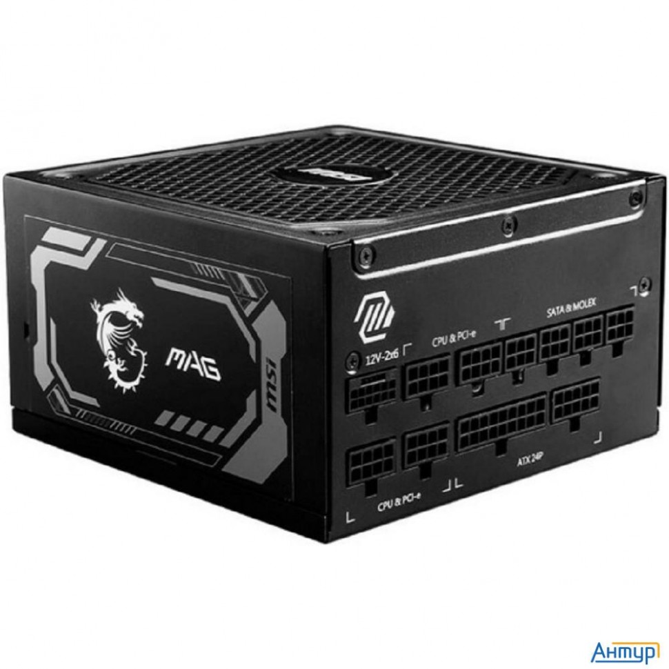 Блок питания ПК/ Power Supply Msi Mag A1000gl Pcie5, 1000w 80+ Gold (atx, 3.1, Pcie 5.1, Full Modula