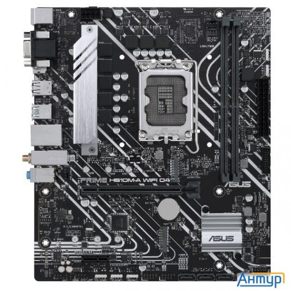Asus Prime H610m-a Wifi D4 {lga1700 2xddr4 4xsata3 2xm.2 D-sub Hdmi Dp Matx}