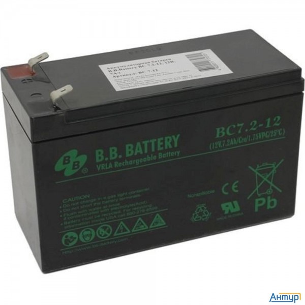 B.b. Battery Аккумулятор Bc 7.2-12  (12v 7,2ah)