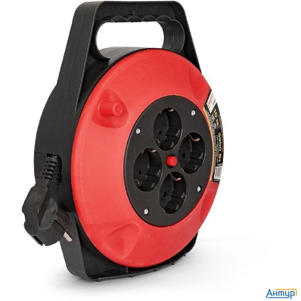 Exegate Ex286337rus Удлинитель на катушке Exegate Master Ecs-1-1.5b (4 евророзетки с заземлением, 10