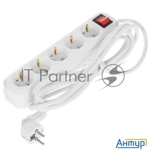 Сетевой фильтр 5bites Sp5w-330 5s / 3*1.5mm2 / 16a / Abs / 3m / White