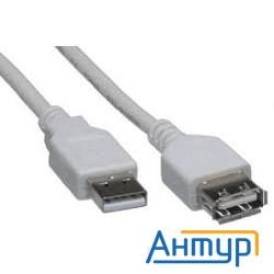 Rexant (18-1116) Кабель шт. Usb-a – гн. Usb-a, 2,4А, 3м, ПВХ, серый