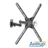 Кронштейн для телевизора Kromax Corbel-7 черный 22"-65" макс.30кг настенный поворот и наклон