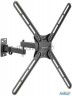 Кронштейн для телевизора Kromax Corbel-7 черный 22"-65" макс.30кг настенный поворот и наклон