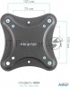 Кронштейн для телевизора Kromax Corbel-7 черный 22"-65" макс.30кг настенный поворот и наклон