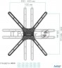 Кронштейн для телевизора Kromax Corbel-7 черный 22"-65" макс.30кг настенный поворот и наклон