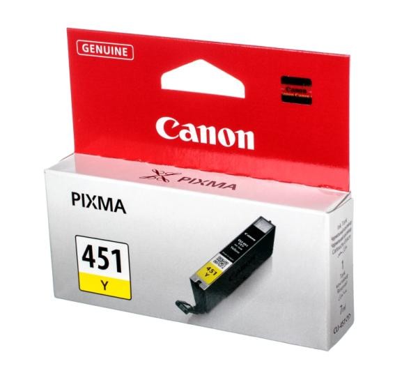 Cli-451y 6526b001 Картридж чернильный Canon Cli-451yellow Emb для Pixma Ip7240/mg6340/mg5440 (русифи