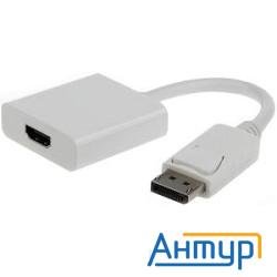 Переходник Displayport - Hdmi Gembird, 20m/19f, белый (a-dpm-hdmif-002-w)