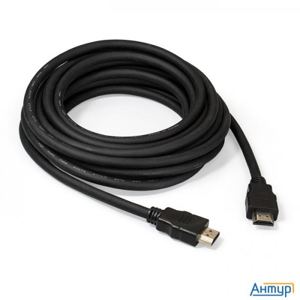 Exegate Ex287732rus Кабель Hdmi Exegate Ex-cc-hdmi2-5.0 (19m/19m, V2.0, 5м, 4k Uhd, Ethernet, позоло