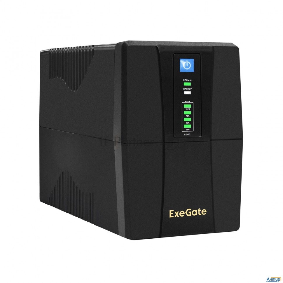ИБП Exegate Power Back Bnb-1000.led.avr.2sh <1000va/550w, Led, Avr, 2*schuko, Black>