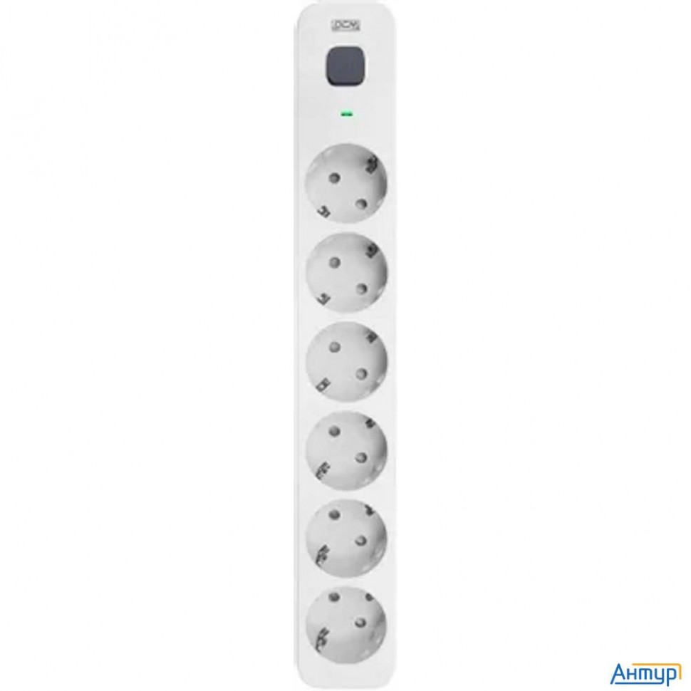 Powercom Сетевой фильтр Powercom Sp-06w 5,0 м 5.0м (6 розеток) белый/серый (коробка) (1928700)