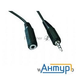 Кабель аудио удлинит. Gembird, джек3.5, 1.5м Cca-423