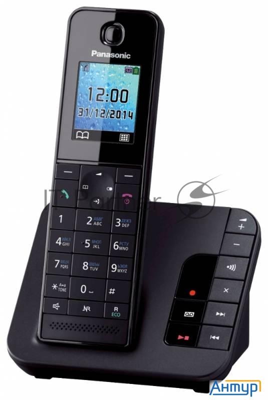Телефон Panasonic Kx-tgh220rub  (черный) {АОН, Caller Id, "Радионяня"}