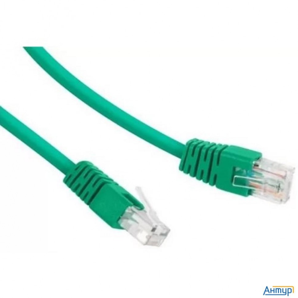 Патч-корд Utp Cablexpert Pp12-1.5m/g кат.5e, 1.5м, литой, многожильный (зелёный)