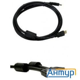 Кабель аудио-видео Buro Hdmi 1.4 Hdmi (m)/hdmi (m) 1.8м. феррит.кольца черный (hdmi-19m/19m-1.8m-mg)