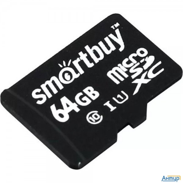 Micro Securedigital 64gb Smartbuy 64gb Class 10 Uhs-1 (без адаптера) (sb64gbsdcl10-00)