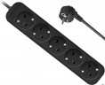New Defender Удлинитель с заземлением M550 5.0 м, 5 розеток, черный
