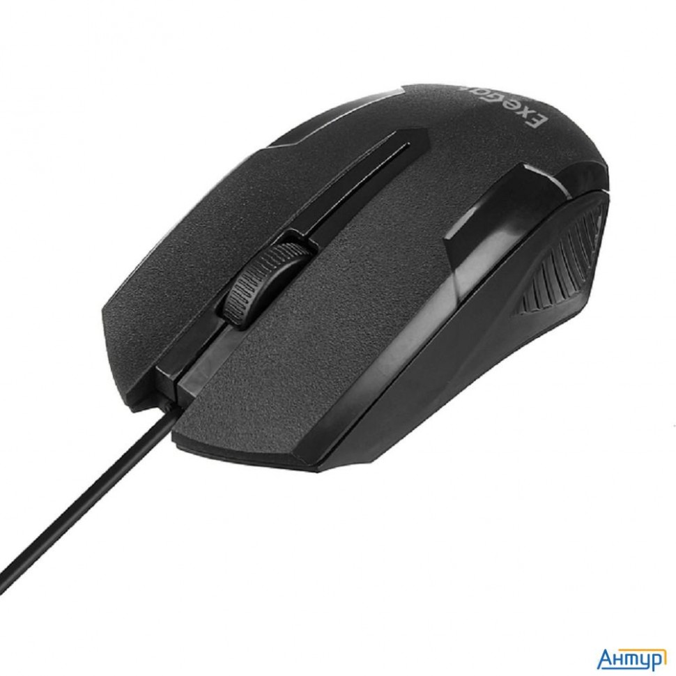 Мышь Exegate Sh-9025l (usb, оптическая, 1000dpi, 3d, 3 кнопки и колесо прокрутки, длина кабеля 2м, ч