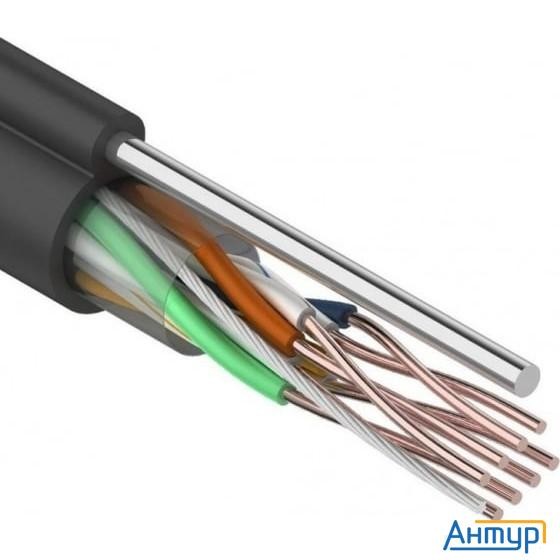 Rexant (01-0046) Кабель Utp Cat5e 4 пары (305м) 0.51 мм Outdoor + ТРОС*1