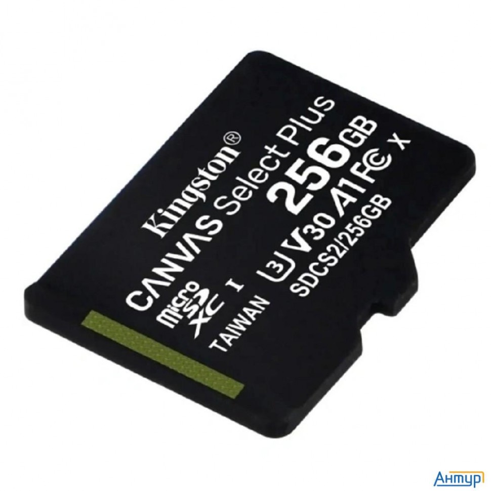 Флеш карта Microsdxc 256gb Kingston Sdcs3/256gbsp Canvas Select Plus V10 A1 W/o Adapter