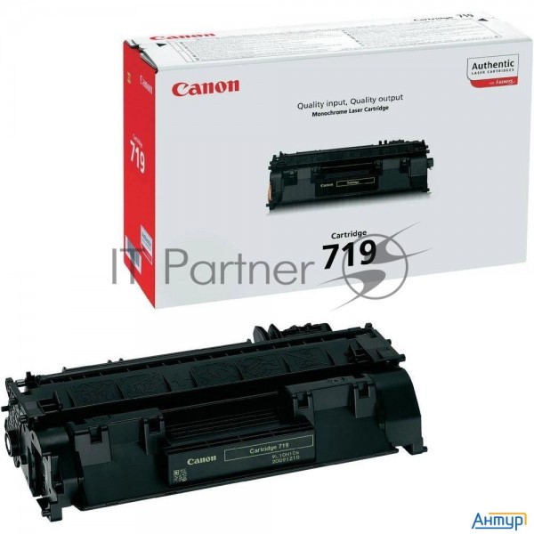 Тонер-картридж Canon Cartridge 719 (3479b002) черный, 2100 стр., для I-sensys Mf5840/mf5880/lbp6300/