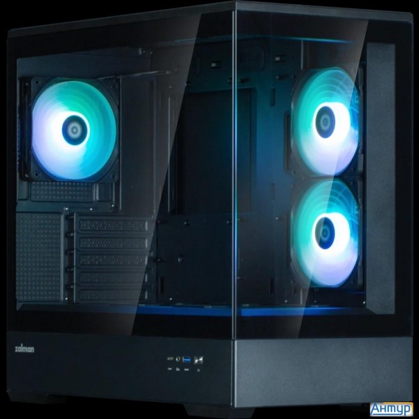 Корпус для ПК Zalman P30 Black V2 Matx Mini Tower Pc Case, Argb Fanx3