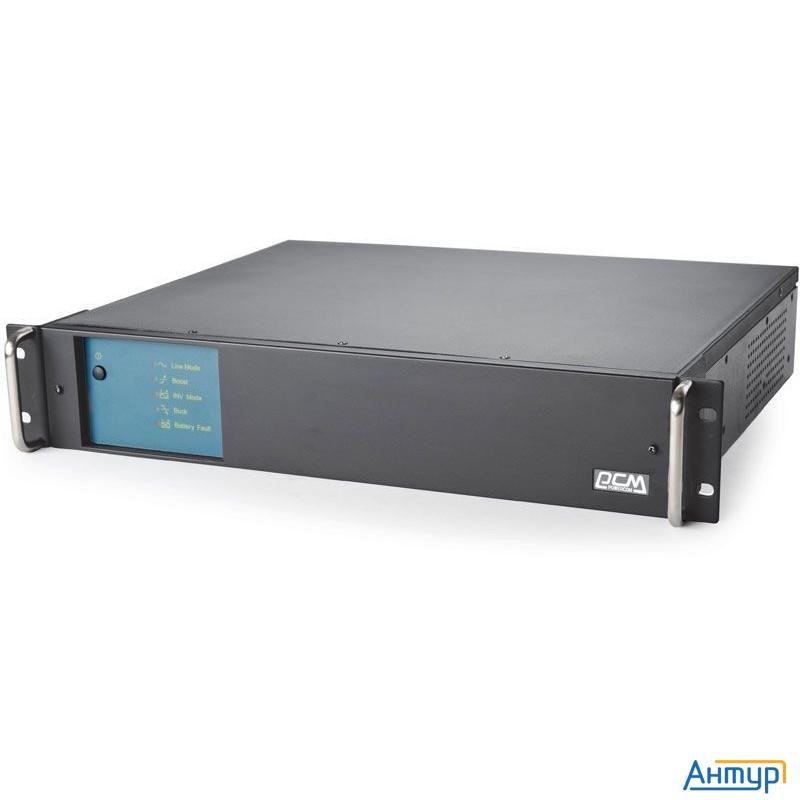 Ups Powercom King Pro Rm Kin-1500ap Lcd (2u) {line-interactive, 1500va/1200w, Rack, Iec, Serial+usb,