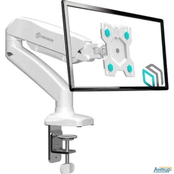 Onkron G80 белый {Для экранов с диагональю 13"-27" Допустимая нагрузка: 2-6,5 кг Vesa: 75x75, 100x10