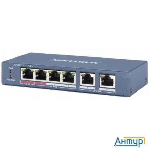 Hikvision Ds-3e0106p-e/m 4 Rj45 100m Poe с грозозащитой 6кВ