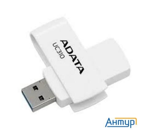 A-data Flash Drive 128gb <uc310-128g-rwh> Uc310, Usb 3.2, белый