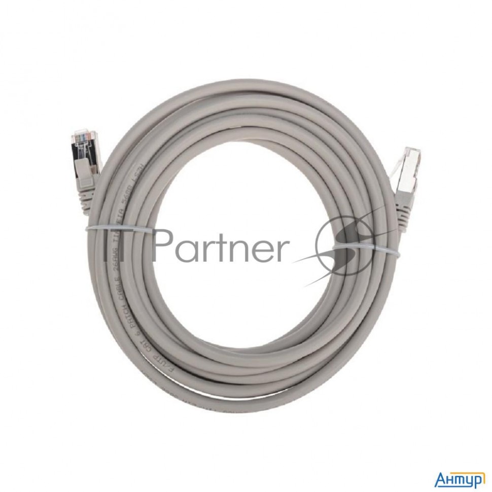 Патч-корд F/utp Rexant категория 6, Rj45-rj45, экранированный, 26awg, Lszh, серый, 5 м
