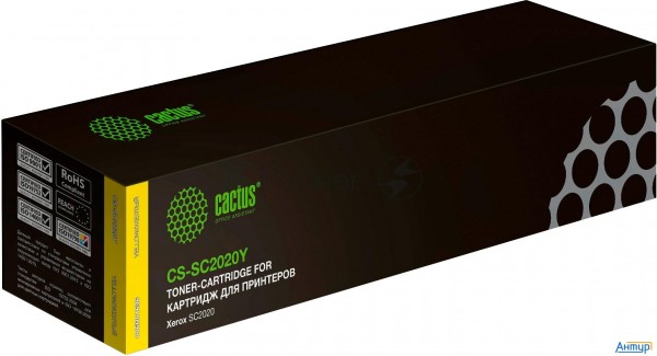 Картридж лазерный Cactus Cs-sc2020y 006r01696 желтый (3000стр.) для Xerox Docucentre Sc2020/ Sc2020n