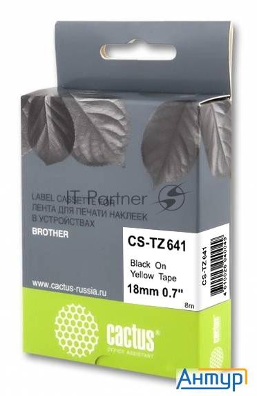Картридж ленточный Cactus Cs-tz641 черный для Brother 1010/1280/1280vp/2700vp