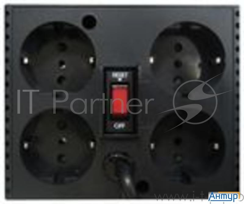 Стабилизатор напряжения Powercom Tca-1200 600Вт 1200ВА черный