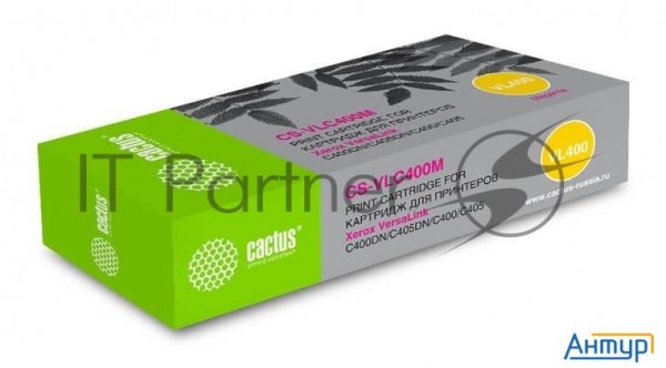 Картридж лазерный Cactus Cs-vlc400mru 106r03535 пурпурный (8000стр.) для Xerox Versalink C400dn/c405