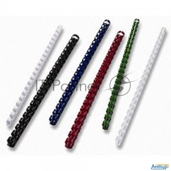 Пружины для переплета пластиковые Office Kit D=10мм 51-70лист A4 белый (100шт) Bp2021