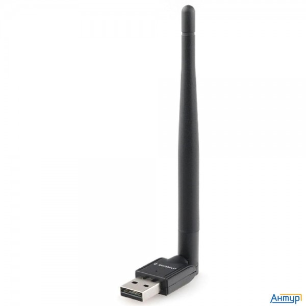 Gembird Сетевой адаптер Wifi 150 Мбит, с антенной, Usb, 802.11b/g/n, Rtl8188 (wnp-ua-010)