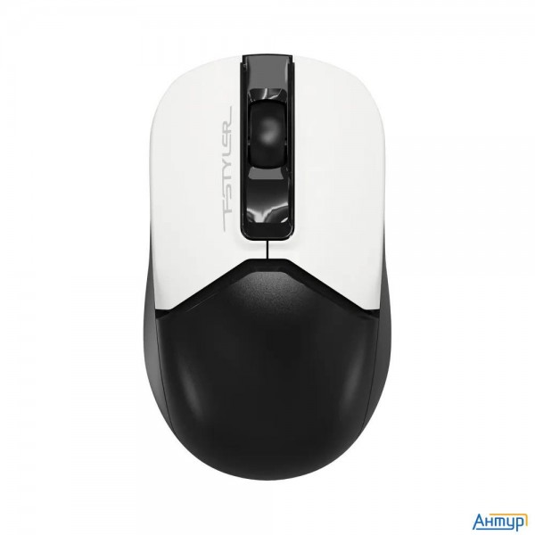 A4tech Мышь Fstyler Fb12s черный/белый оптическая (1200dpi) Silent беспроводная Bt/radio Usb
