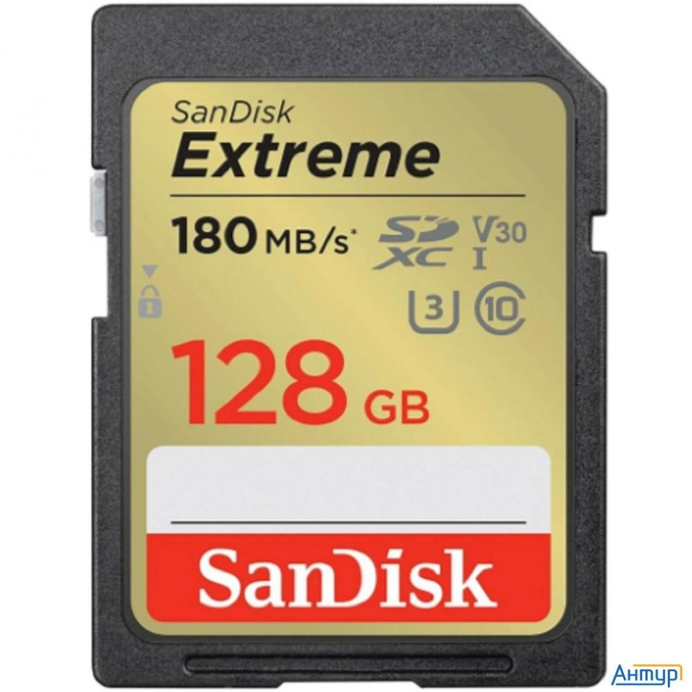 Securedigital 128gb Sandisk Sdxc Class 10 V30 Uhs-i U3 Extreme 180mb/s