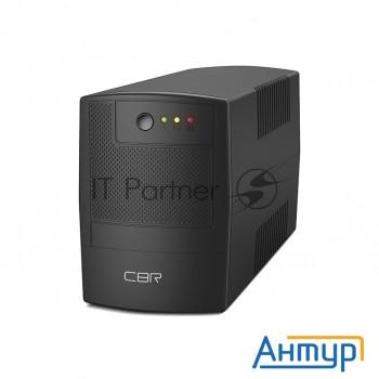 ИБП Cbr [ups-twp-101ej-650] 650va/390w, Schuko Cee 7 X2 Outlets, Led, Usb Type-b, Rj11/45 Avr, Sec,