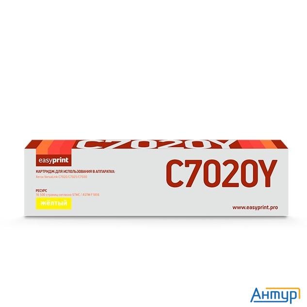 Easyprint  106r03746 Тонер-картридж  lx-c7020y  для  xerox versalink c7020/c7025/c7030 (16500 стр.) 