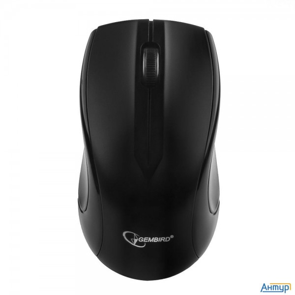 Gembird Musw-320 Black Usb {Мышь беспроводная, 2кнопоки+колесо-кнопка, 2.4ГГц, 1000 Dpi}